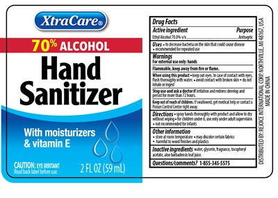 Label (Hand Sanitizer Spray 2oz Label)